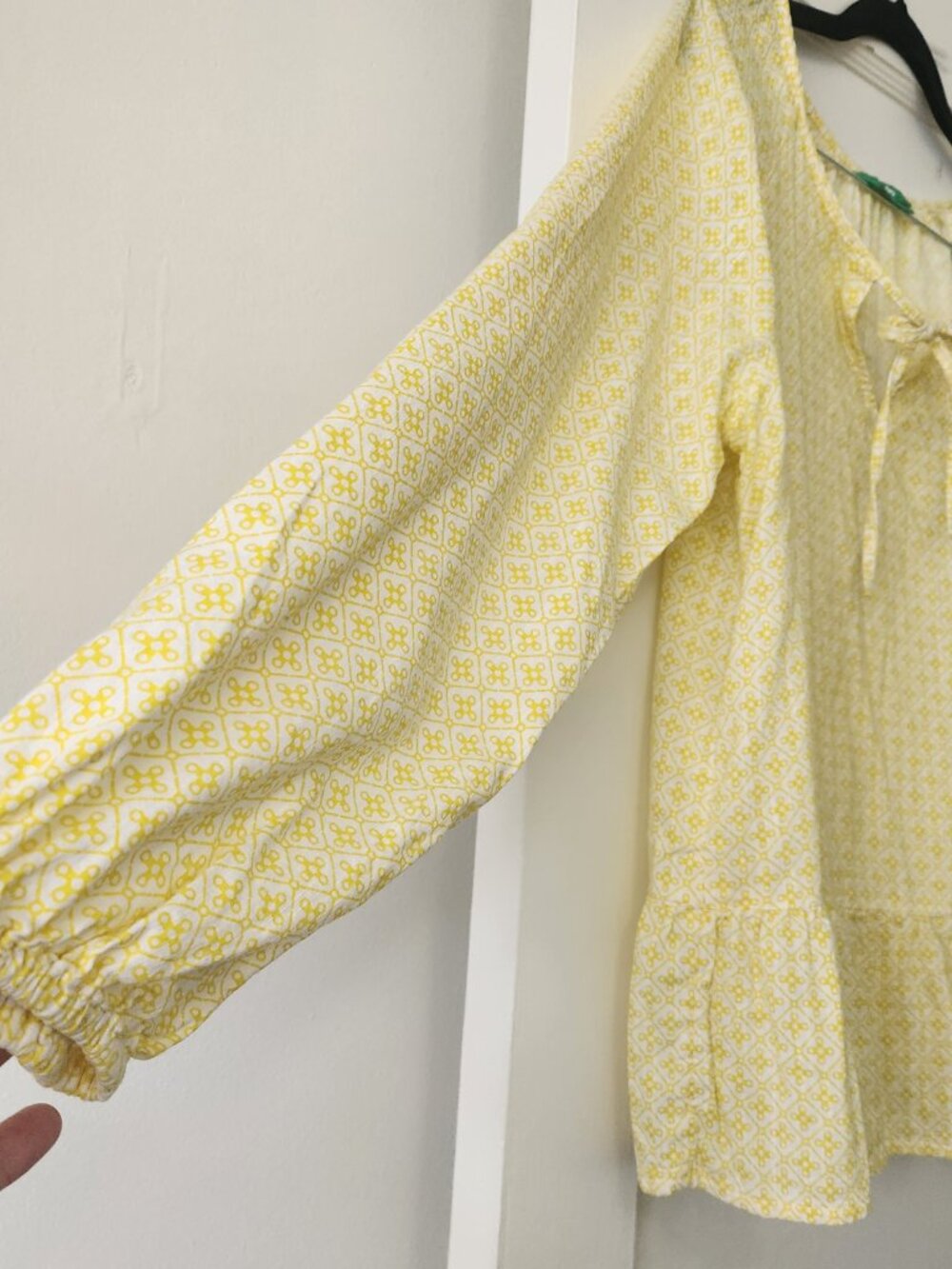 DIP Boho Yellow Ruffle Blouse - Picture 2 of 3